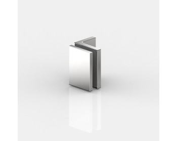 Flamea | Flamea pro mini | Flinter | Nivello | Fluture | Fardello Winkelverbinder für Dusche und Sauna, Glas an Wand 90°, in glanzverchromt